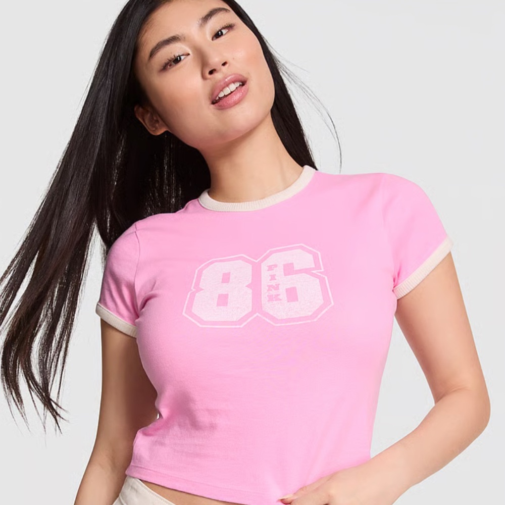 🎀Pink 86 retro cotton  Top